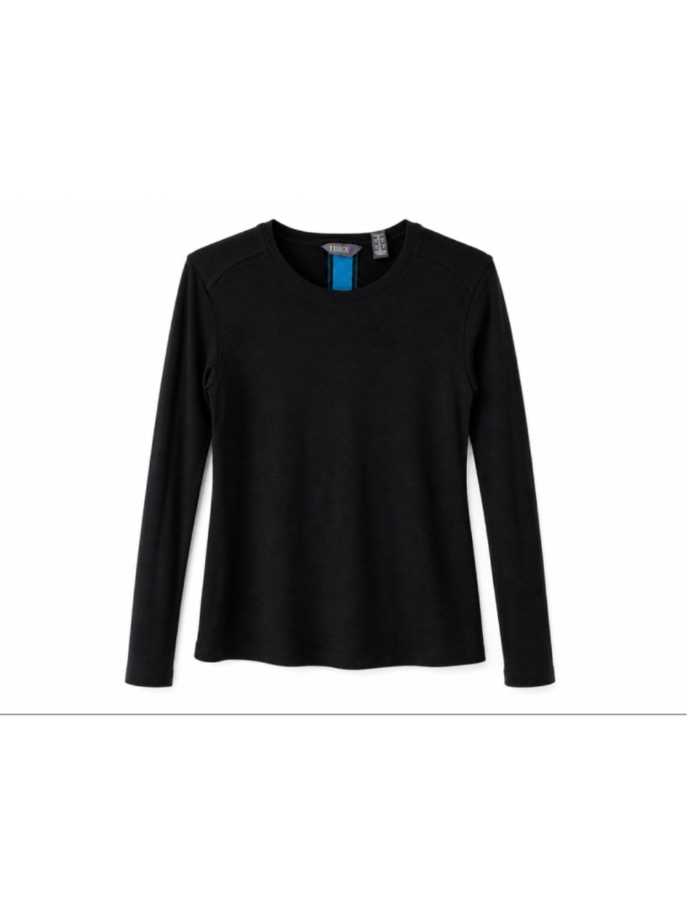Ibex 100% Merino Wool Black Long Sleeve Top Women’s Size S Base Layer
